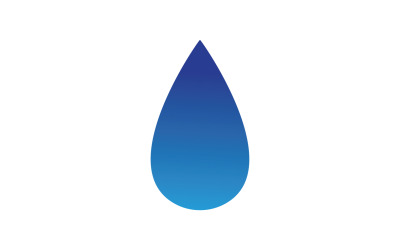 Goccia d&amp;#39;acqua Natura Logo Vector V7