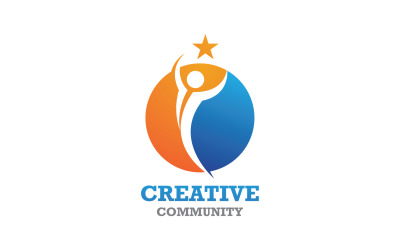 Logotipo de la comunidad del grupo del equipo de personas creativas V23