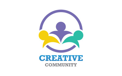 Logotipo de la comunidad del grupo del equipo de personas creativas V26