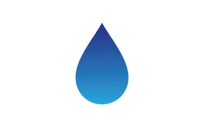 Water Drop Nature Logo Vector V6