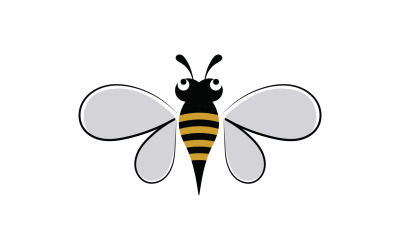 Abeille Honeycomb Logo Animal Vector V1