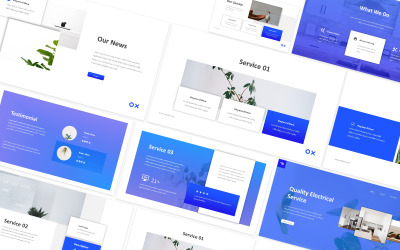 Electronic Service Powerpoint Template