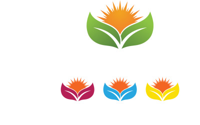 Feuille Eco Green Nature Logo Vector V15
