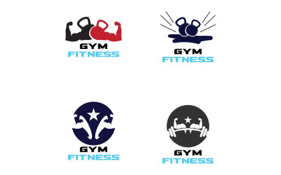 Fitnessstudio, Fitness, Logo, Sport, Vektor, V20