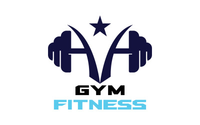 Palestra Fitness Logo Sport Vector V13