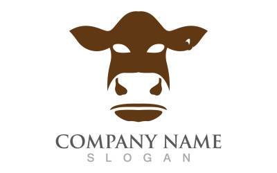 Cow Animal Logo And Symbol Vector V7