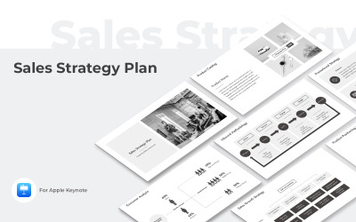 Keynote mall för försäljningsstrategiplan