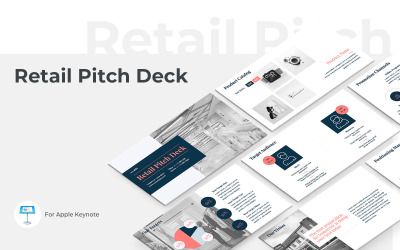 Keynote-sjabloon voor pitchdeck voor detailhandel