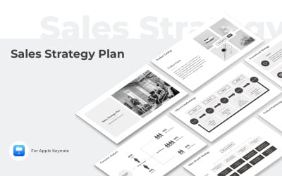 Plantilla de Keynote del plan de estrategia de ventas