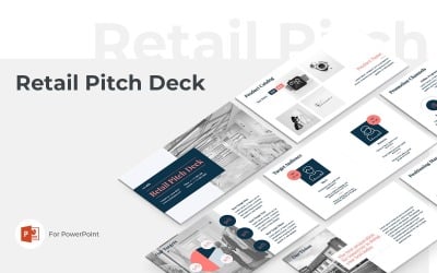 Retail Pitch Deck Sjablonen PowerPoint presentatie