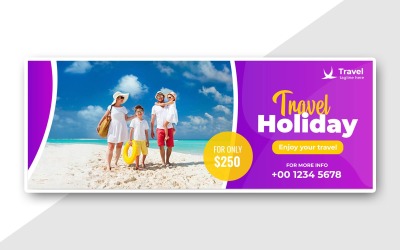 Travel Social Media Banner Template