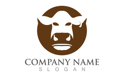 Vache Animal Logo Et Symbole Vecteur V4