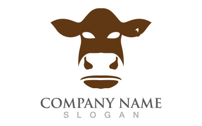 Vache Animal Logo Et Symbole Vecteur V7