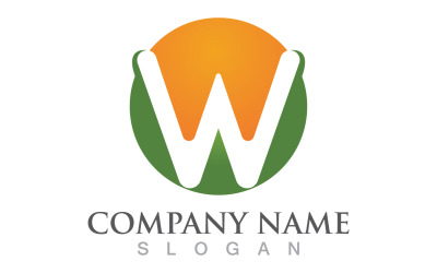 W Letter Logo And Symbol V4