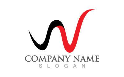 W Letter Logo And Symbol V8