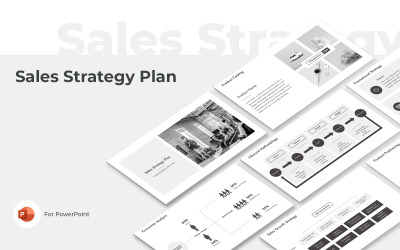 销售战略计划的PowerPoint模板