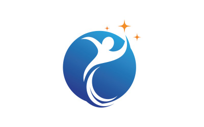 Caractère humain Personnes Vie Logo V20