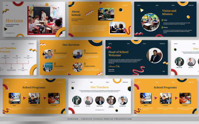 Horizon – Colorful Creative School Profile Presentation