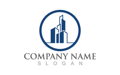 Modern City Building Logo Vector V6