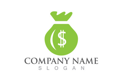 Para Çantası Doları Logo Vektör V3