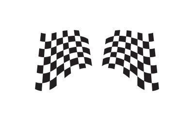 Race Flag Sport Logo Vector  V2