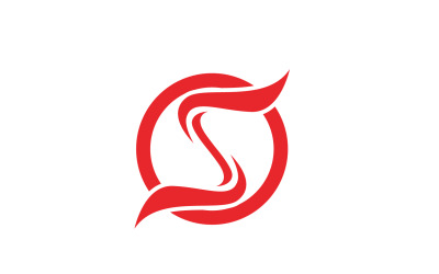 S Harfi Logo Ve Sembol Vektör V1