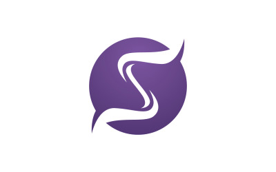 S Letter Logo und Symbolvektor V2