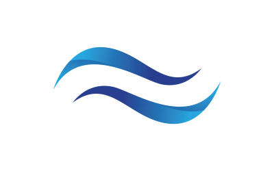 Wave Water Logo Vector Nature V2