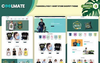 Coolmate - Fashion &amp;amp; POD T-Shirt Store Shopify Theme