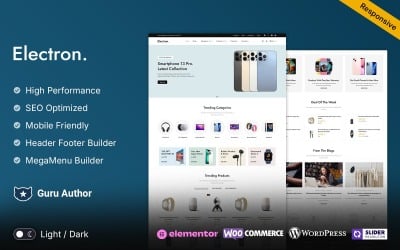 Electron - Tema WooCommerce de WordPress para electrónica y multipropósito