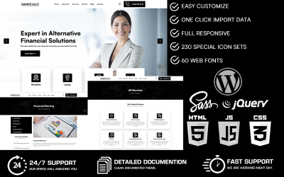 LeverExpert - Тема WordPress для финансового консультанта