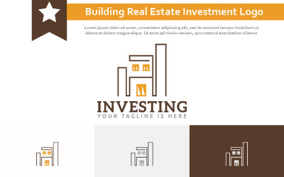 Modèle de logo d&amp;#39;entreprise d&amp;#39;investissement immobilier immobilier