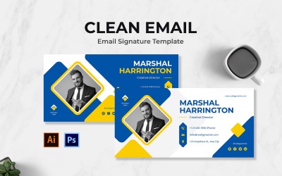 Reinigt die E-Mail-Signaturvorlage
