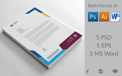 Briefpapier Template_V_004