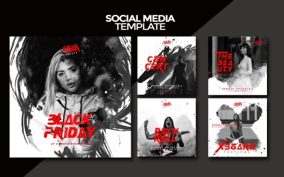 Social Media Post Portfolio Template
