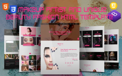 BeautyBay - Artista de maquillaje y plantilla HTML única de moda de salón