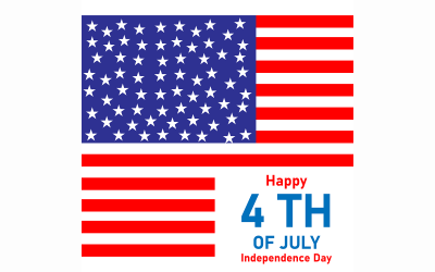 4 de julho vetor do dia da independência