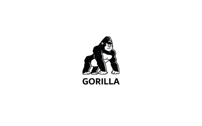 Gorilla Logo Design Logo Vector Design Moderne Sjabloon Grafische Zakelijke Illustratie Creatief Zwart