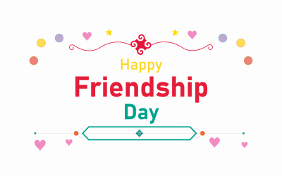 Happy Friendship Day Vector