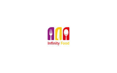 Infinity Food Restaurant Logo template