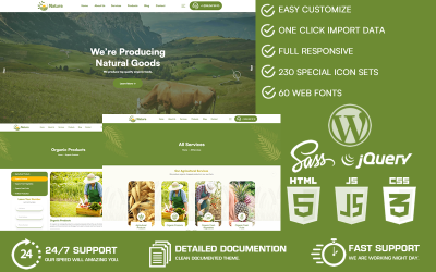 Natura - 农业农场 WordPress 主题