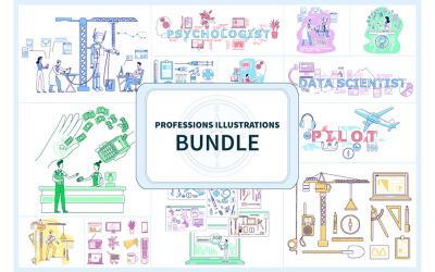 Professions Illustration Bundle