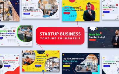 Startups Business Service YouTube Thumbnails