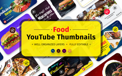 Főzés és étel YouTube miniatűrök