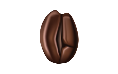 Ilustracja wektorowa ziaren kawy