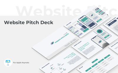 Modello di presentazione del keynote per il pitch del sito web