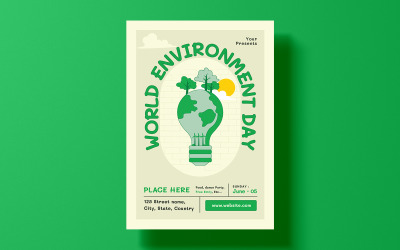 Modelo de Folheto do Dia Mundial do Meio Ambiente