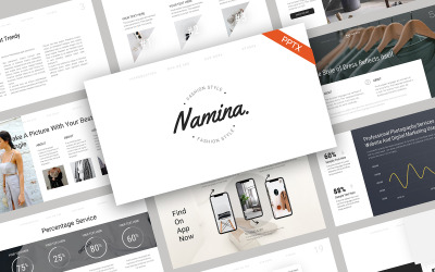 Namina Fashion Minimalist PowerPoint Template