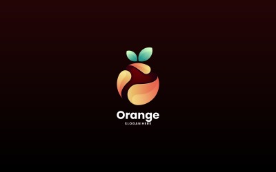 Orange Gradient Color Logo Design