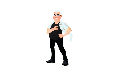 Vetor de ilustração de personagem super médico